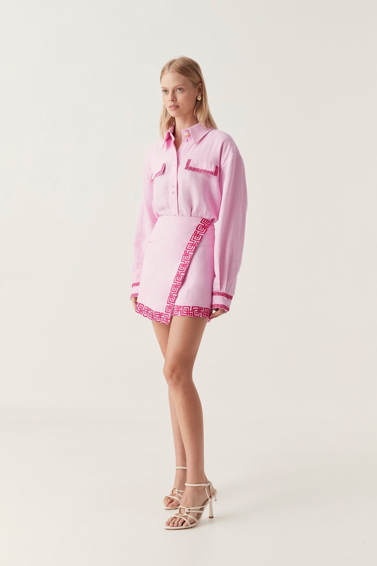 Women Voyager Embroidered Mini Skirt | Aje