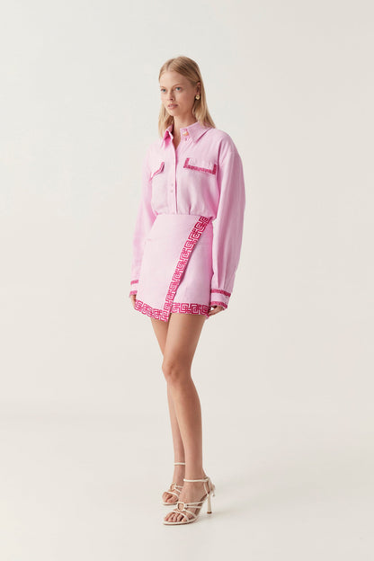 Women Voyager Embroidered Mini Skirt | Aje