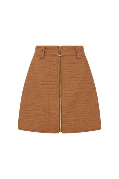 Women Surrealist Quilted Mini Skirt | Aje
