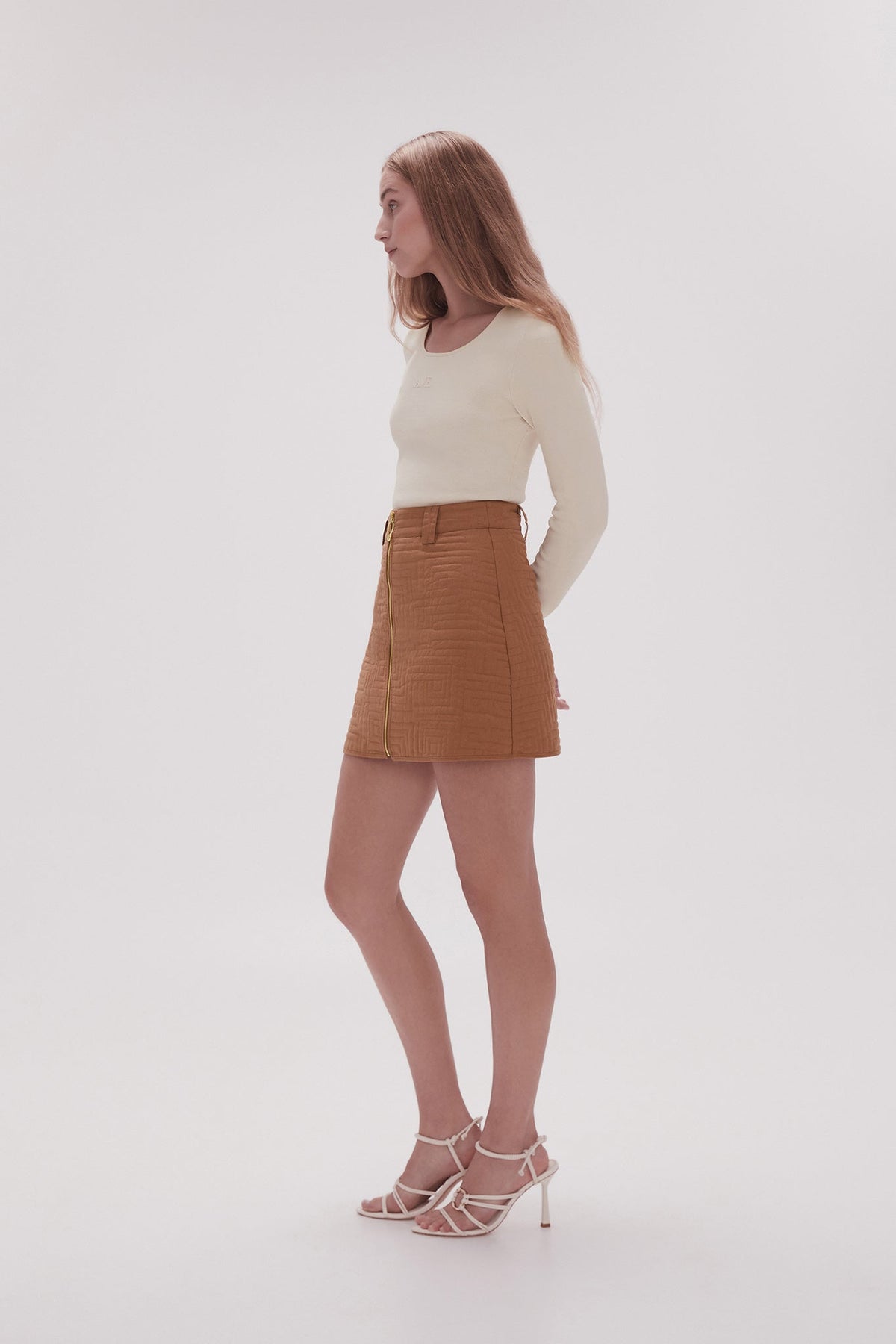 Women Surrealist Quilted Mini Skirt | Aje