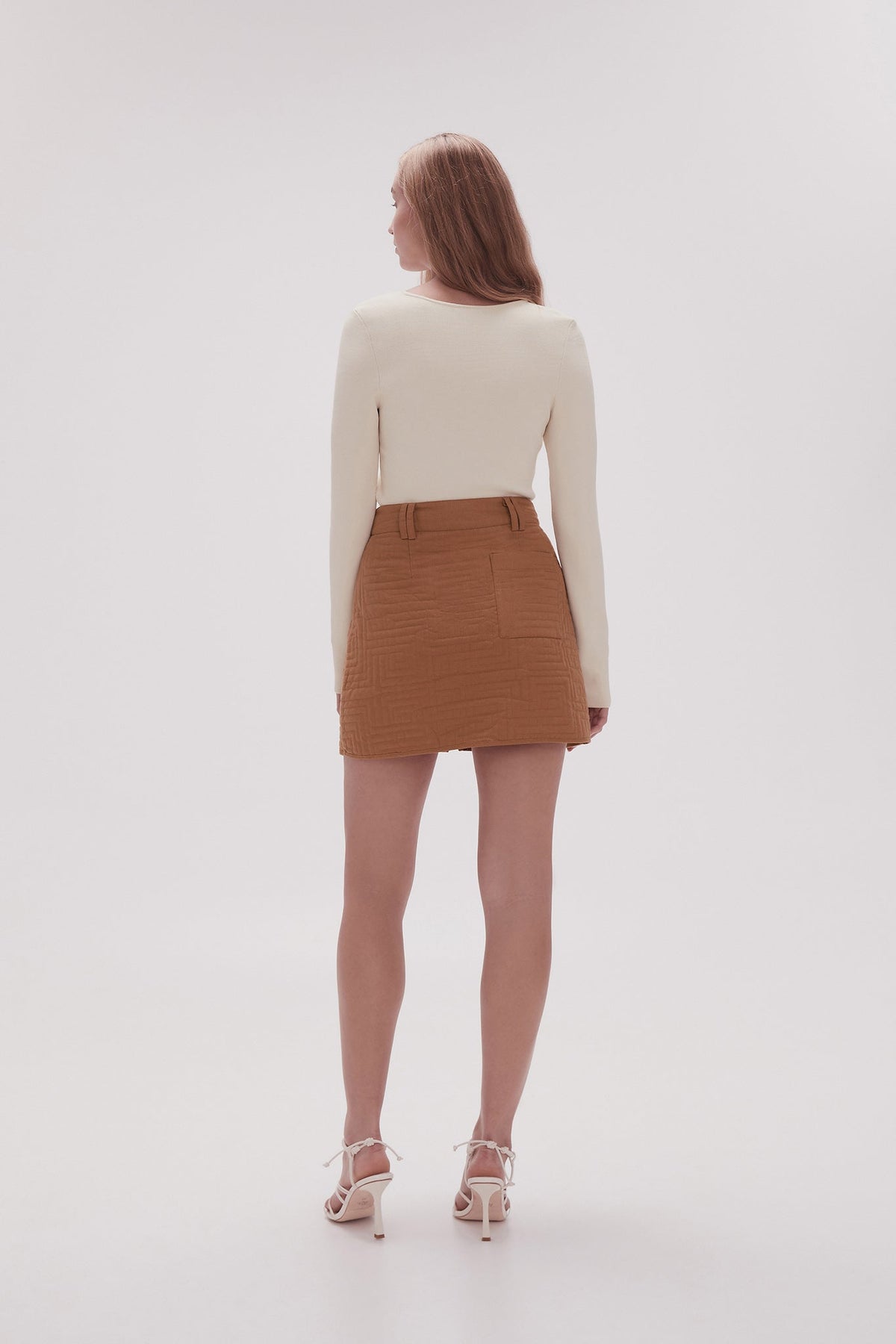Women Surrealist Quilted Mini Skirt | Aje