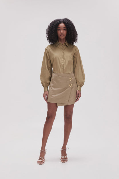 Women Realm Wrap Front Mini Skirt | Aje
