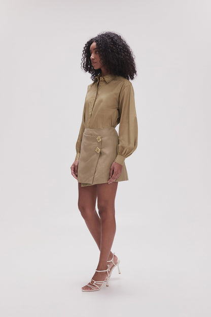 Women Realm Wrap Front Mini Skirt | Aje