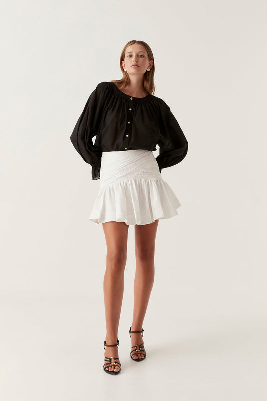 Women Carrie Ruched Mini Skirt | Aje