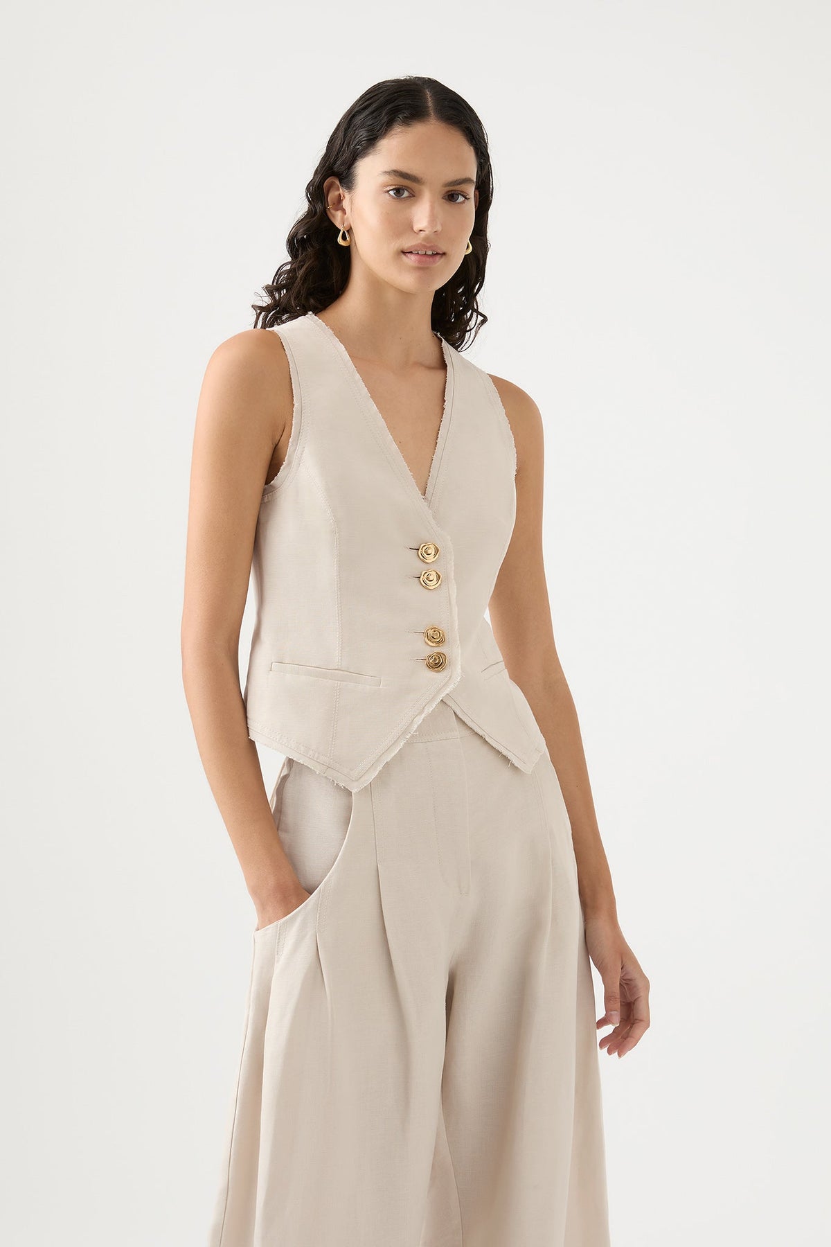 Women Primrose Tailored Vest | Aje