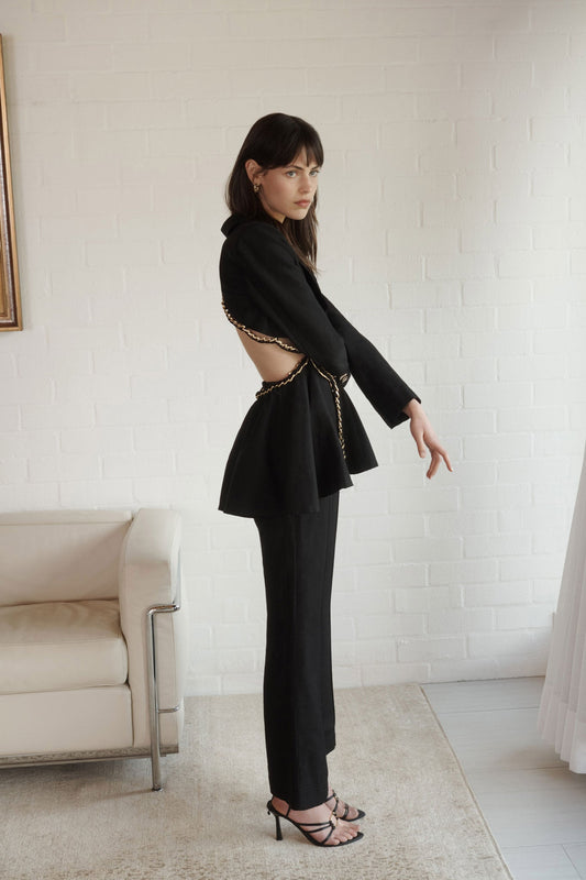 Women Opal Backless Chainlink Jacket | Aje