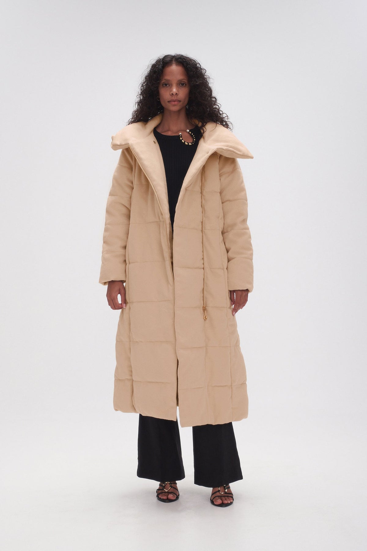 Women Skyline Wool Puffer Coat | Aje