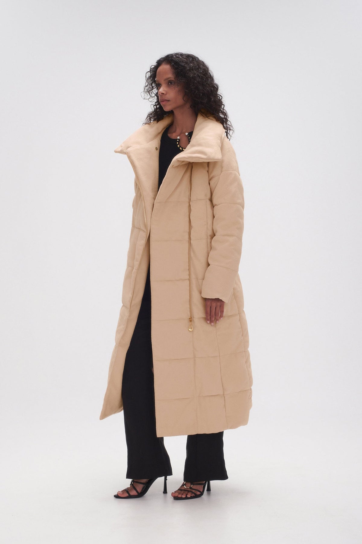 Women Skyline Wool Puffer Coat | Aje