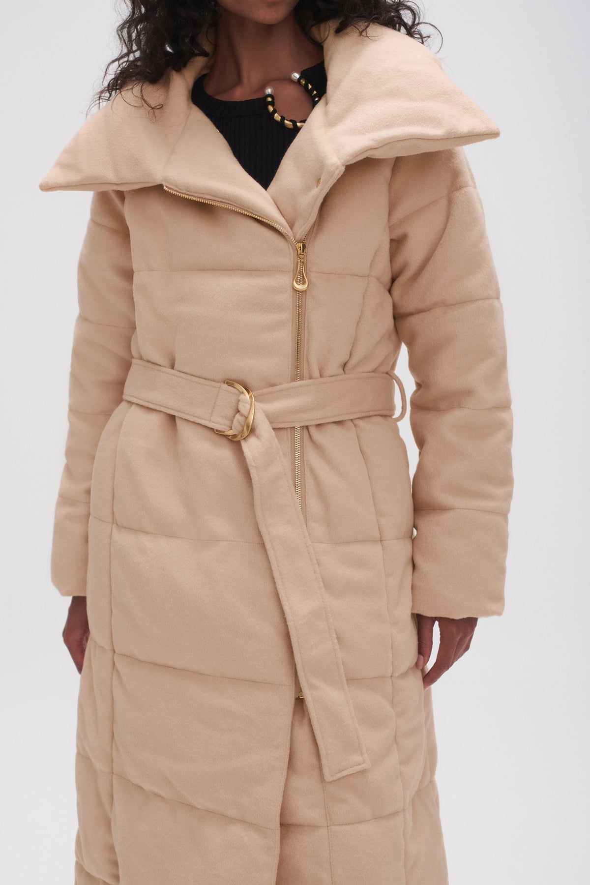 Women Skyline Wool Puffer Coat | Aje