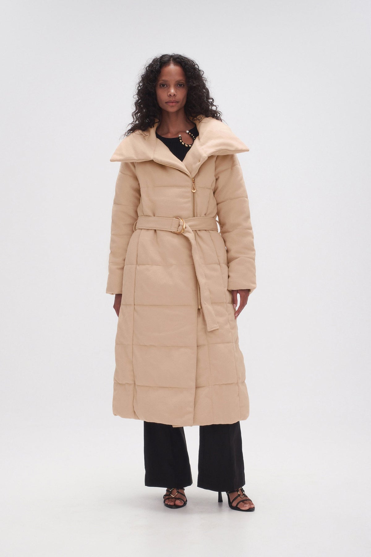 Women Skyline Wool Puffer Coat | Aje