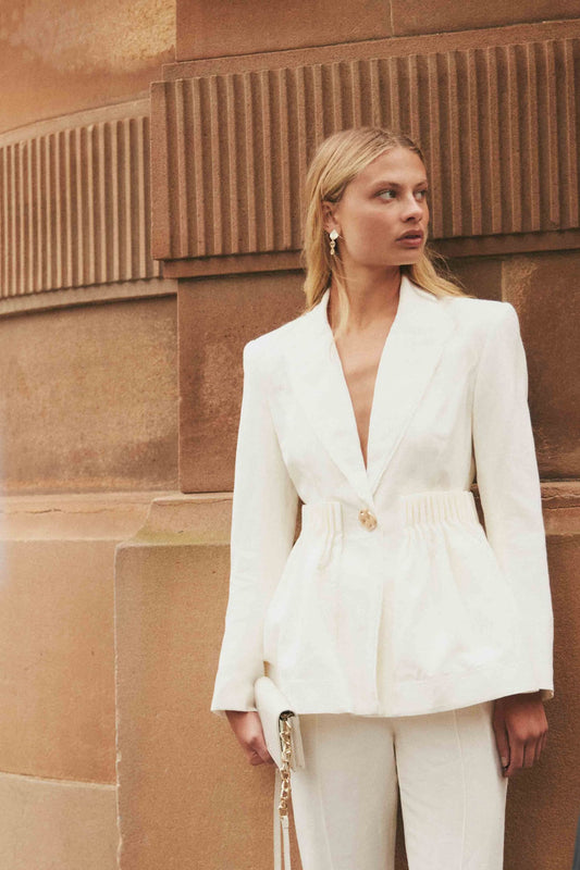 Women Elle Cartridge Pleat Jacket | Aje