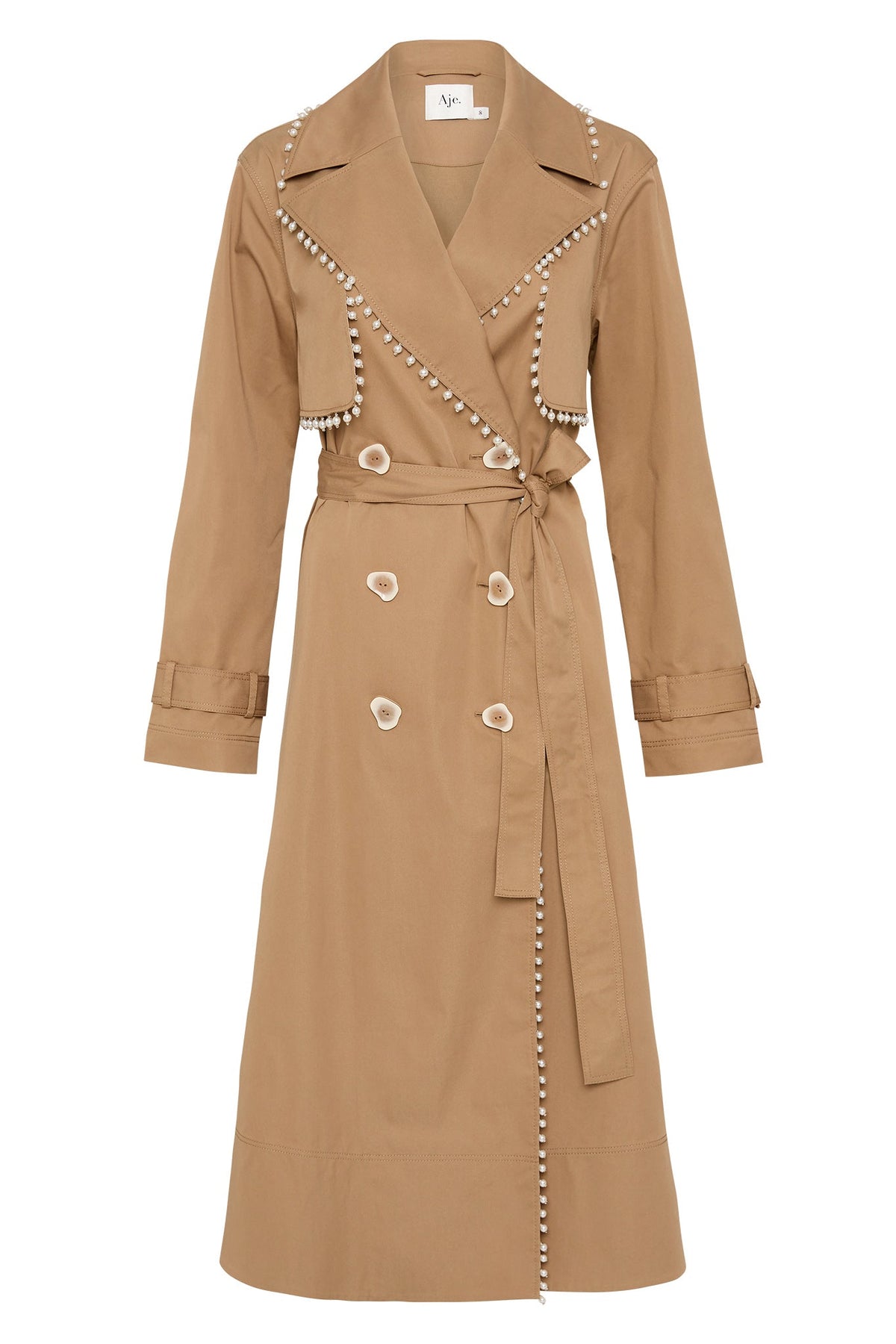 Women Constellation Pearl Trim Coat | Aje