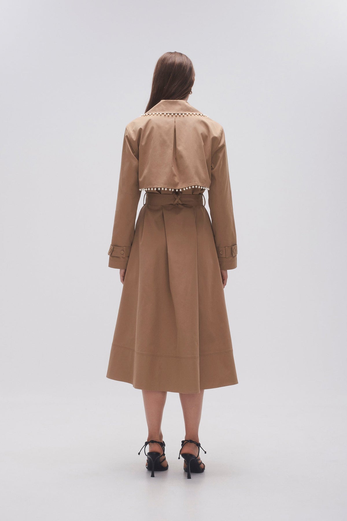 Women Constellation Pearl Trim Coat | Aje