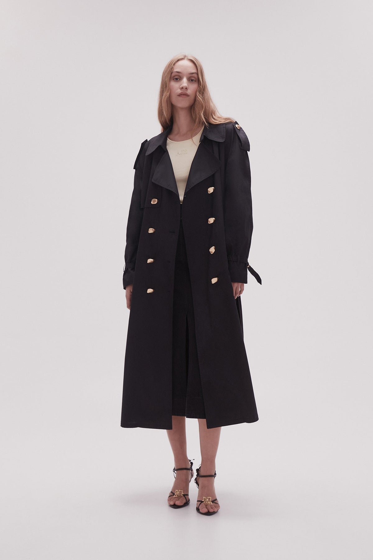 Women Prima Pleat Trench Coat | Aje