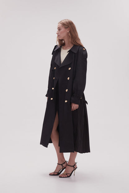 Women Prima Pleat Trench Coat | Aje