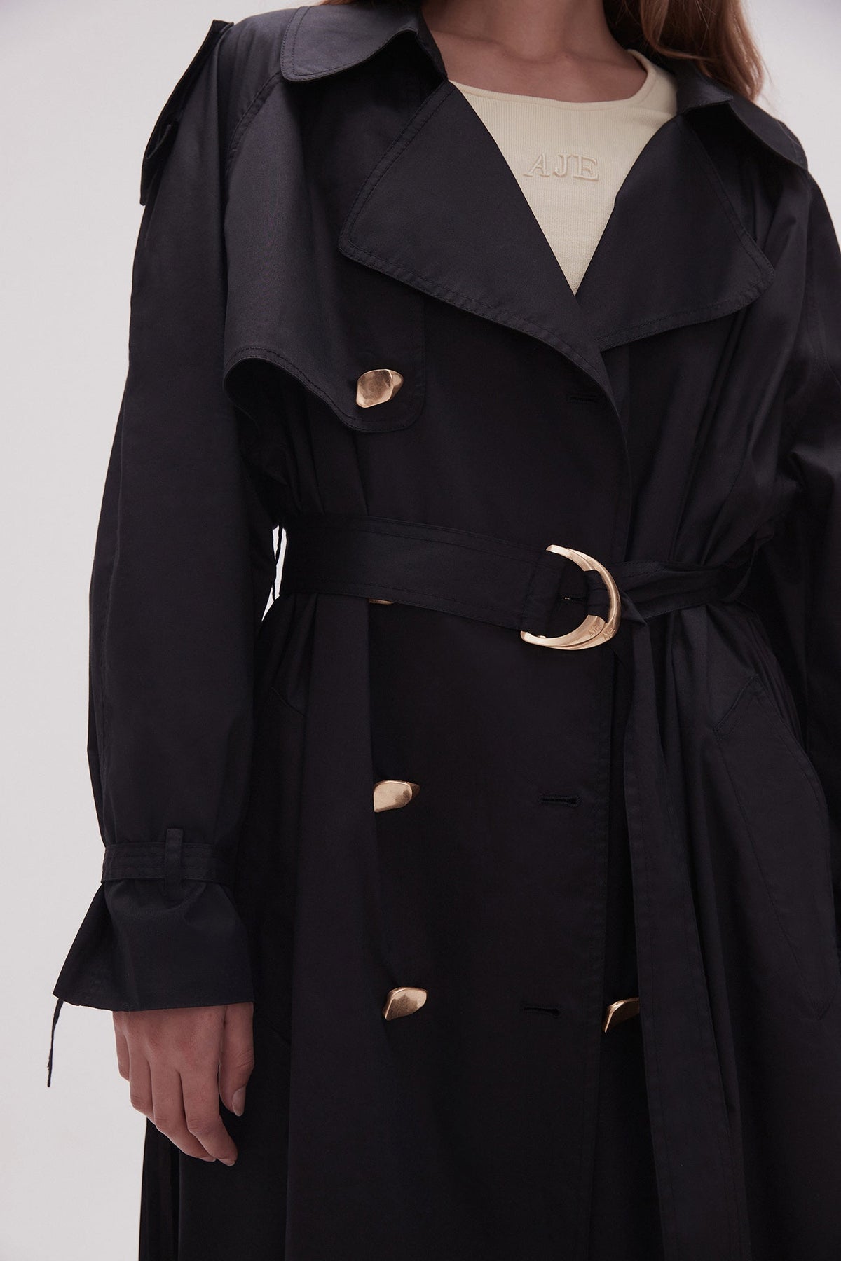 Women Prima Pleat Trench Coat | Aje