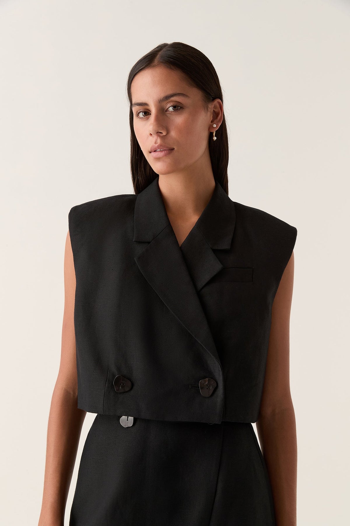 Women Flight Oversized Crop Vest | Aje