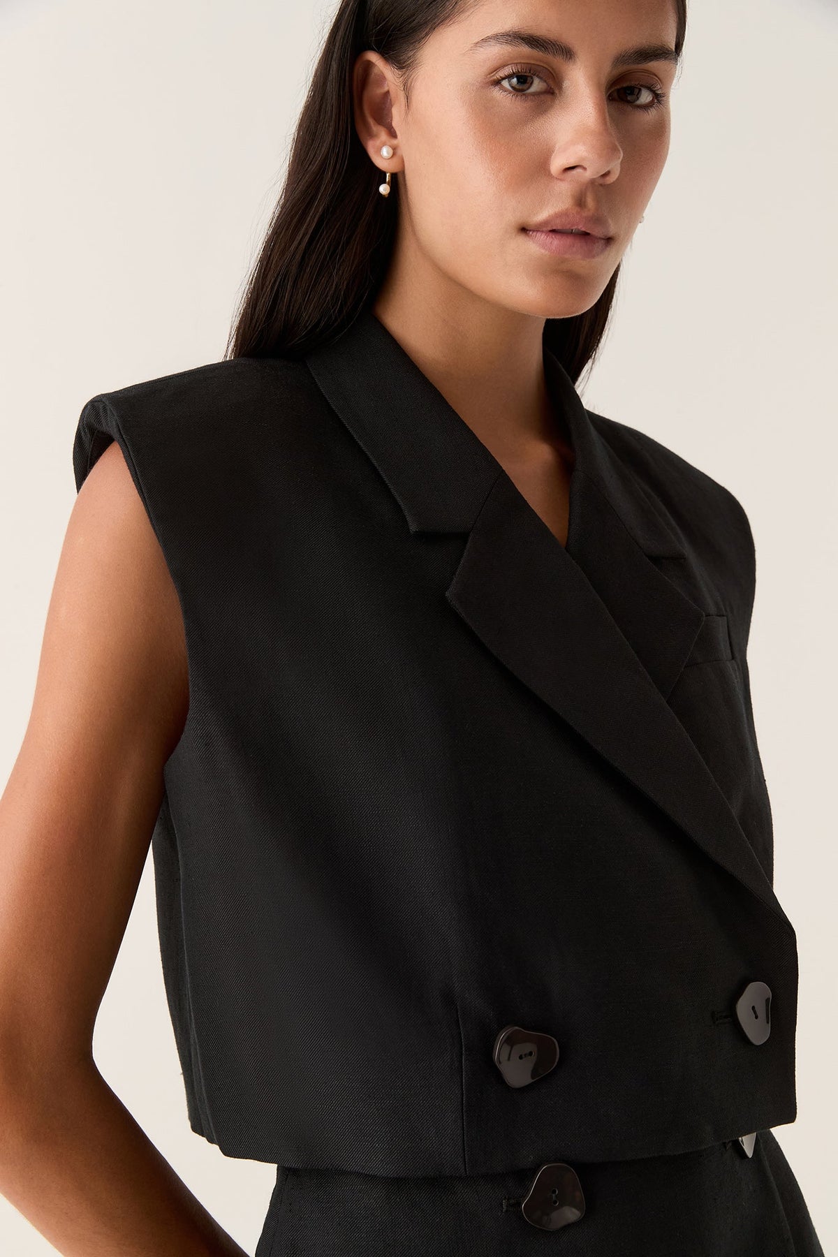 Women Flight Oversized Crop Vest | Aje