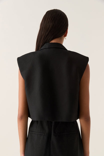 Women Flight Oversized Crop Vest | Aje
