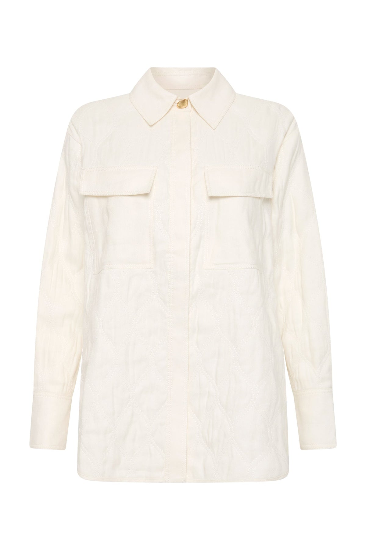 Women Ashlar Quilted Shirt Jacket | Aje