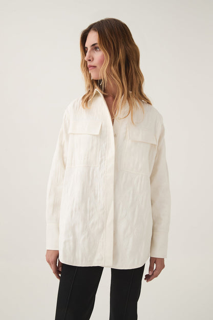 Women Ashlar Quilted Shirt Jacket | Aje