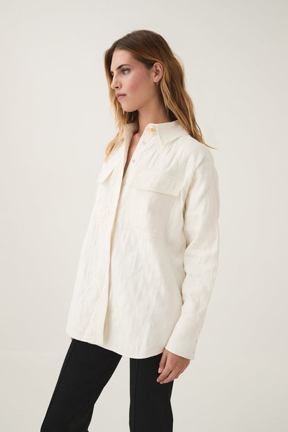 Women Ashlar Quilted Shirt Jacket | Aje