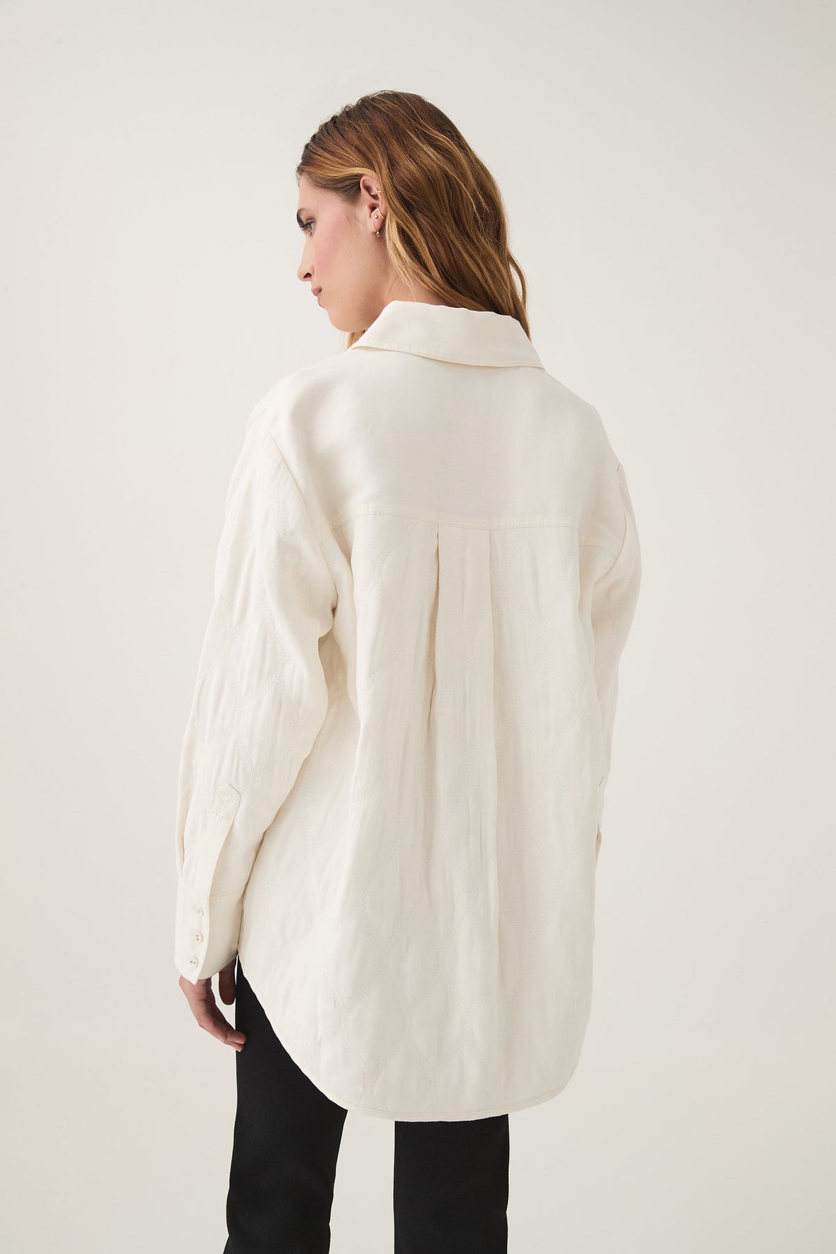 Women Ashlar Quilted Shirt Jacket | Aje