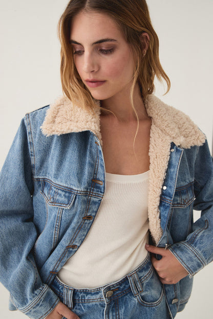 Women Outline Denim Jacket | Aje
