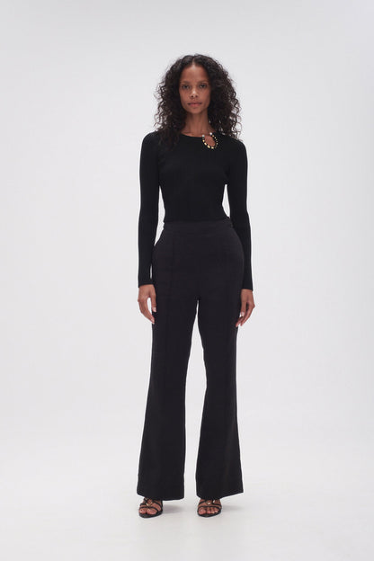 Women Crescent Knit Crop Top | Aje