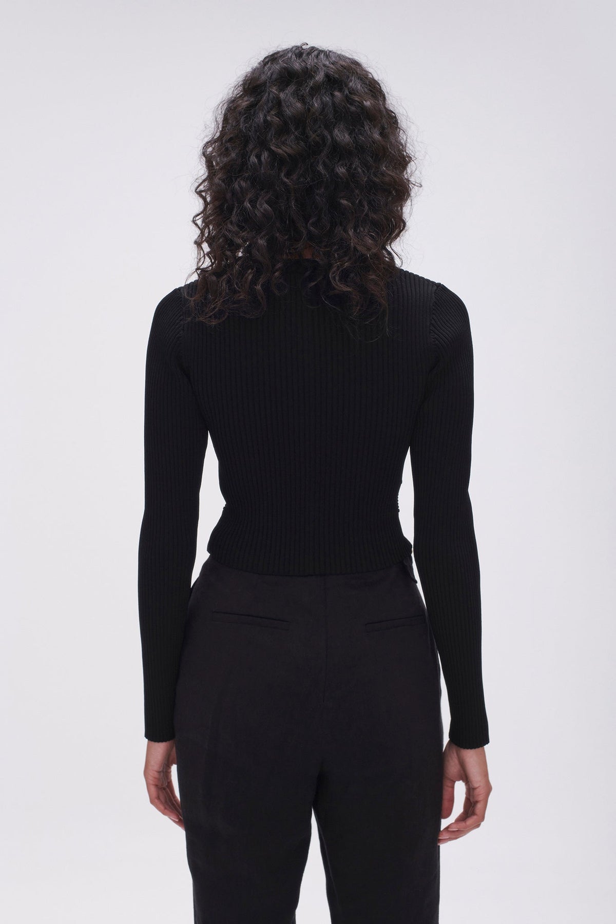 Women Crescent Knit Crop Top | Aje