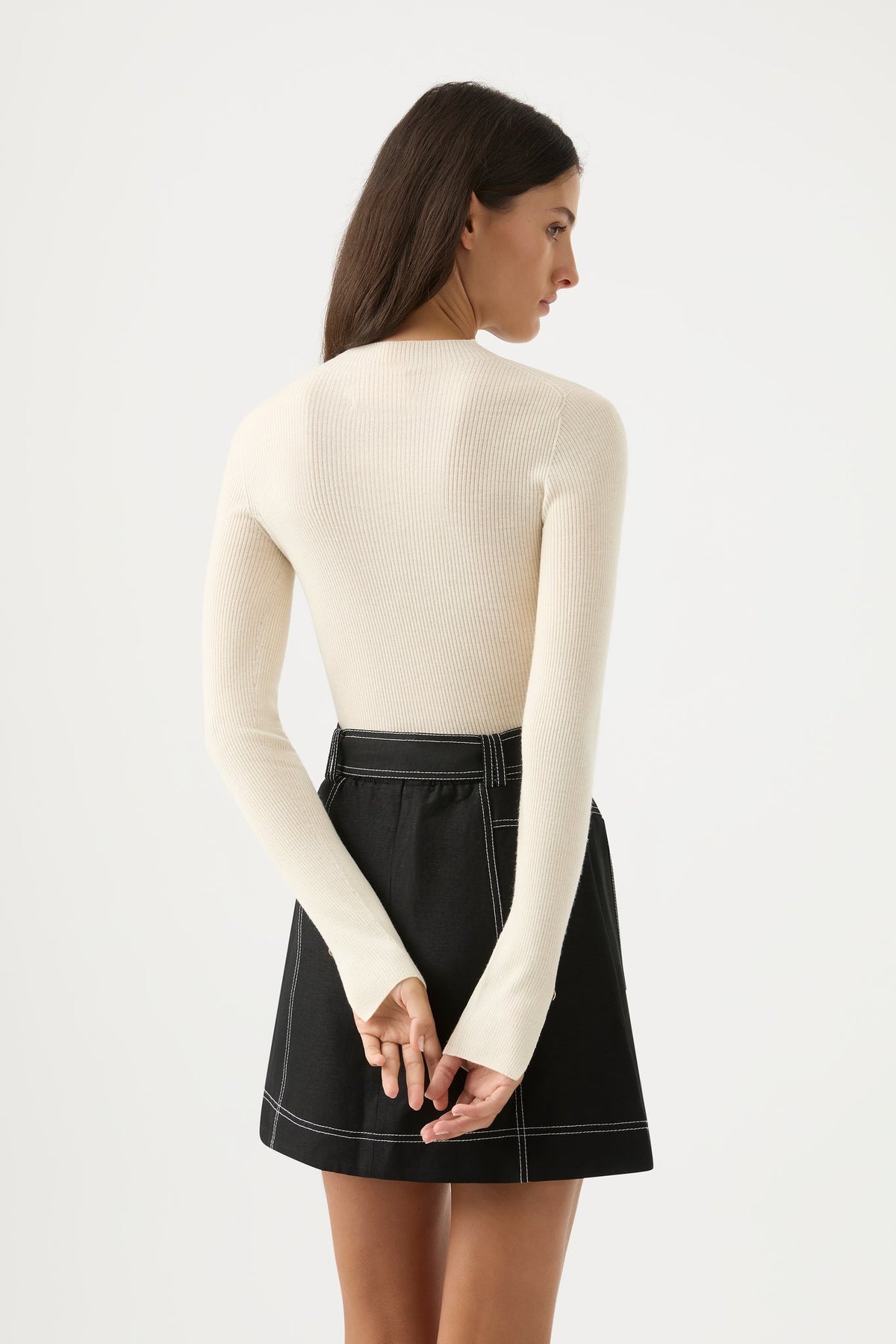 Women Alina Rib Knit Top | Aje