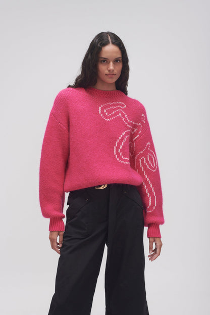 Women Nora Logo Jacquard Jumper | Aje