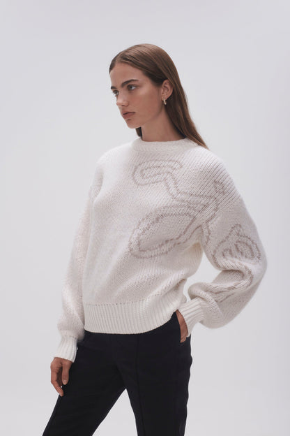 Women Nora Logo Jacquard Jumper | Aje