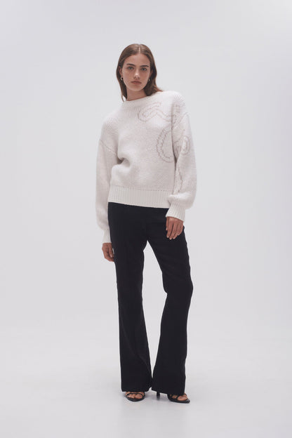 Women Nora Logo Jacquard Jumper | Aje