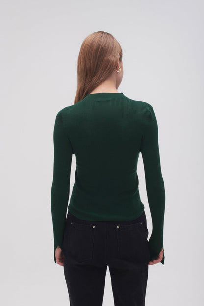 Women Alina Rib Knit Top | Aje