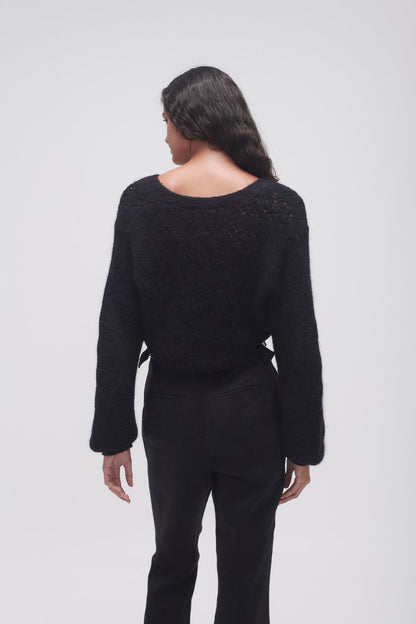 Women Grooves Lace Stitch Cardigan | Aje