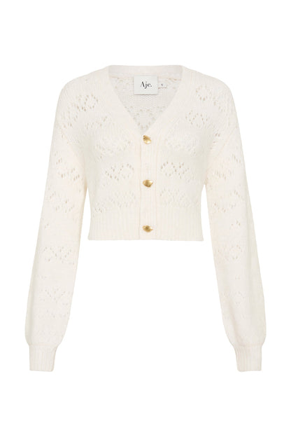 Women Grooves Lace Stitch Cardigan | Aje