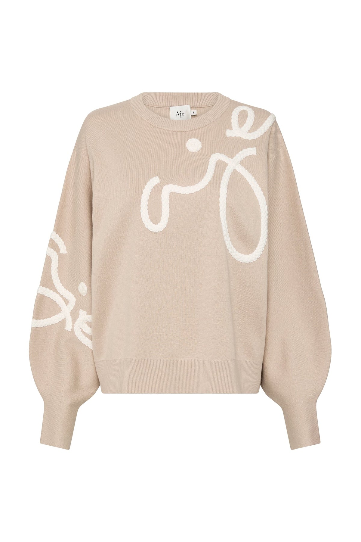 Women Symbol Calligraphy Knit Jumper | Aje