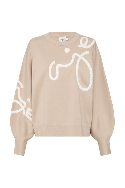 Women Symbol Calligraphy Knit Jumper | Aje