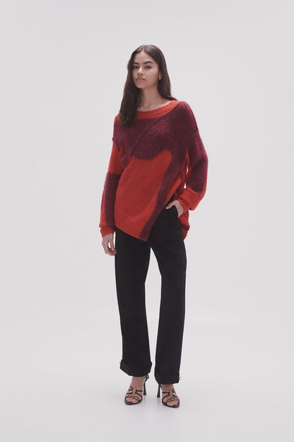 Women Addie Intarsia Knit Jumper | Aje