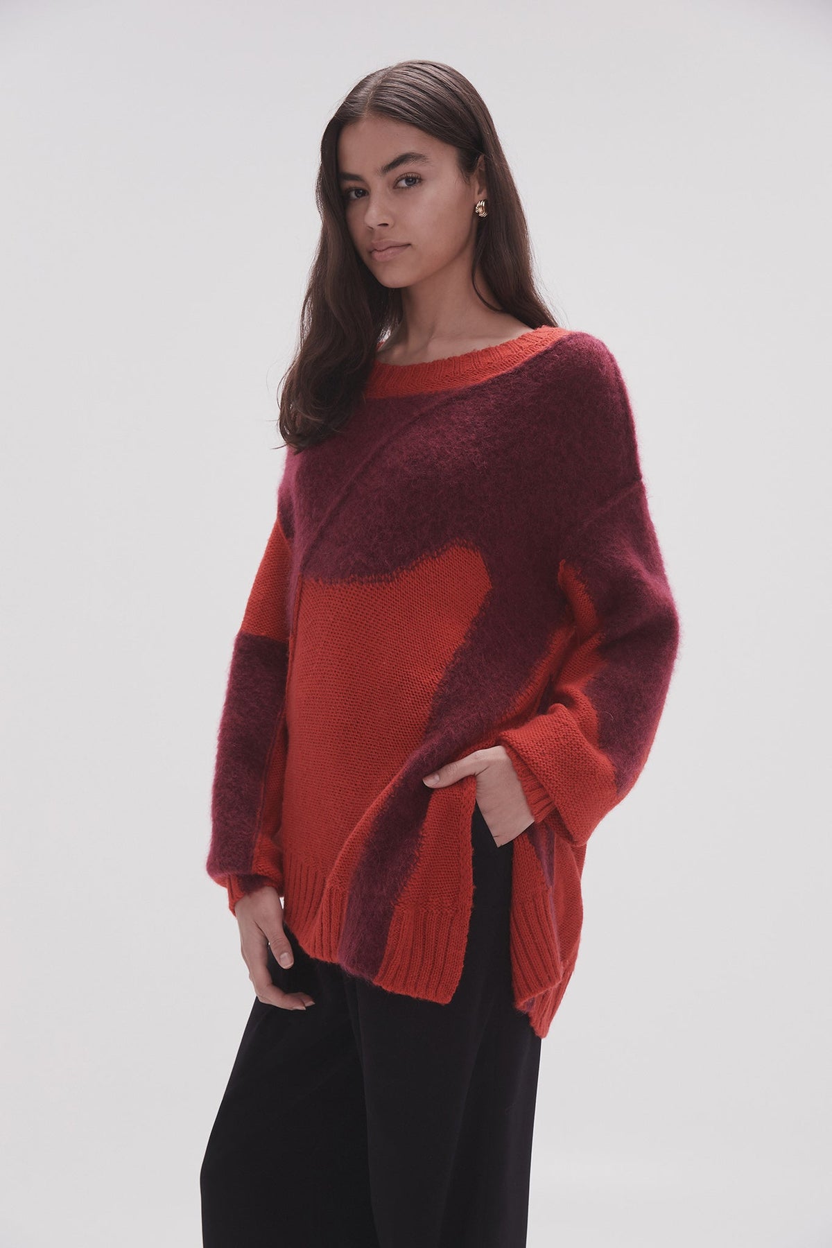 Women Addie Intarsia Knit Jumper | Aje