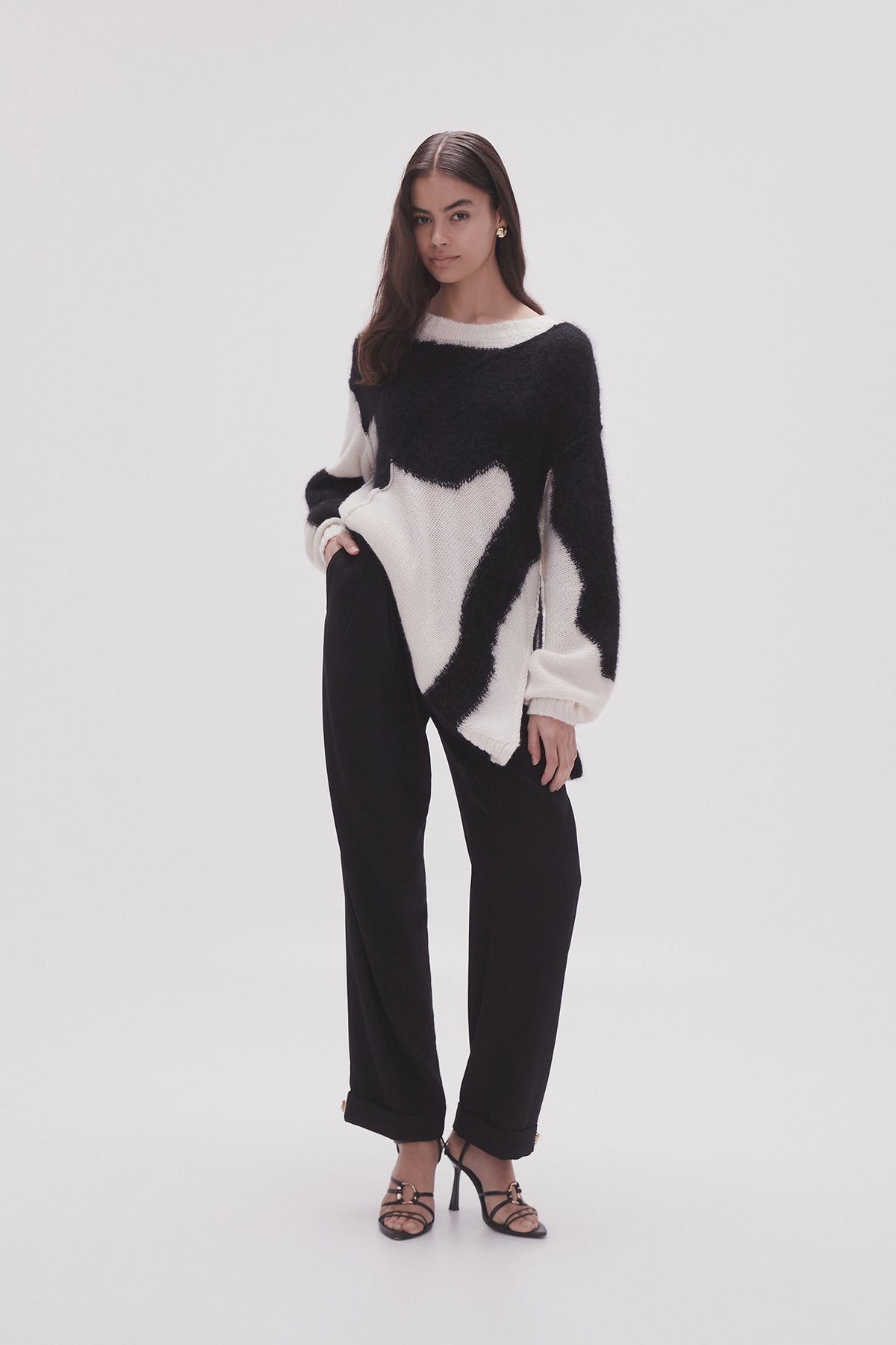 Women Addie Intarsia Knit Jumper | Aje