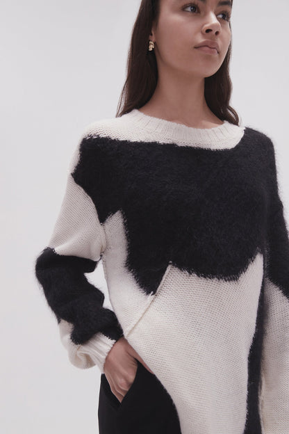 Women Addie Intarsia Knit Jumper | Aje