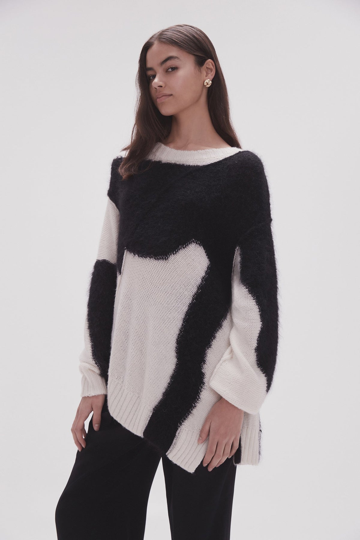 Women Addie Intarsia Knit Jumper | Aje