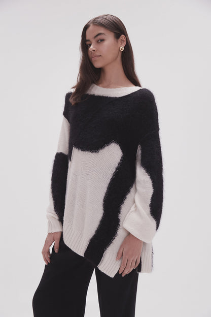 Women Addie Intarsia Knit Jumper | Aje