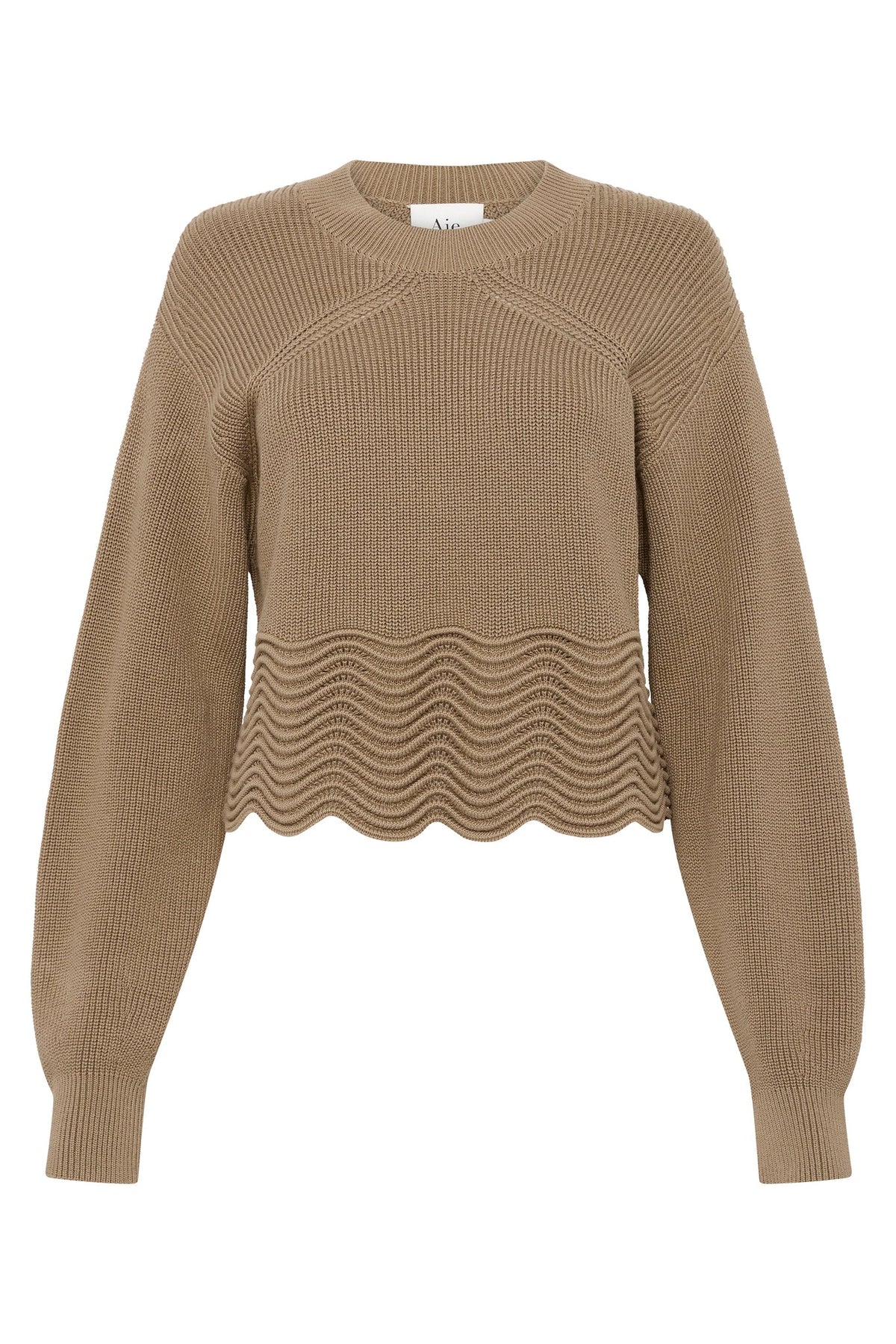Women Cordelia Scallop Hem Jumper | Aje