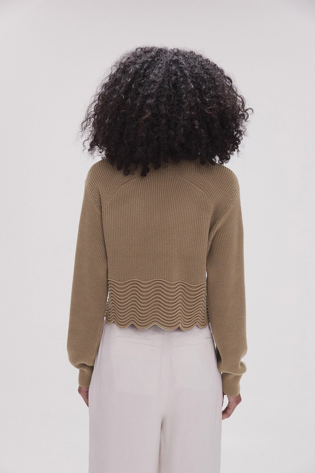 Women Cordelia Scallop Hem Jumper | Aje