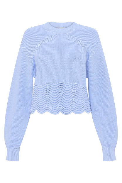 Women Cordelia Scallop Hem Jumper | Aje