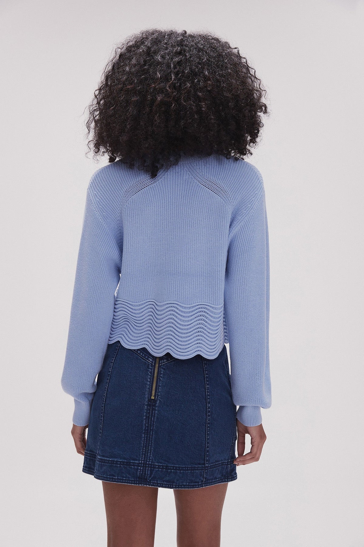 Women Cordelia Scallop Hem Jumper | Aje