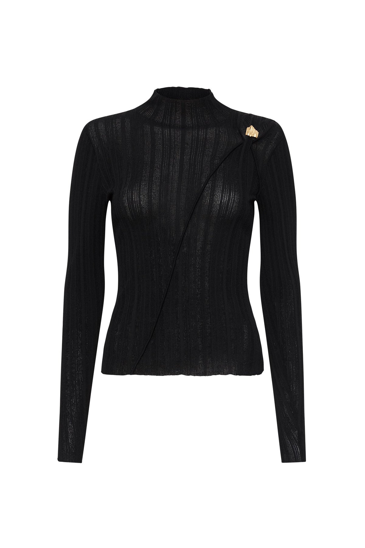 Women Wave Hardware Rib Knit | Aje